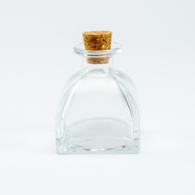 Parfumflesje Luxe | Helder Glas met Kurk-stop | 60 ml