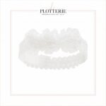 Plotterie.nl – Baby Haarband 3 Bloemen Wit 1
