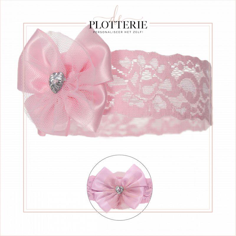 Plotterie.nl – Baby Haarband Roos – Roze